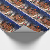 クリスマスの城 ラッピングペーパー (角)