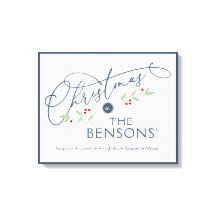 "クリスマスの場所"家族の名前の休日SVG