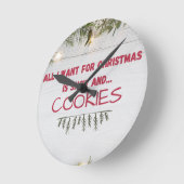 クリスマスの壁時計が欲しいもの ラウンド壁時計 (傾斜)