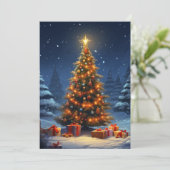 クリスマスの壁紙 招待状 (スタンド正面)