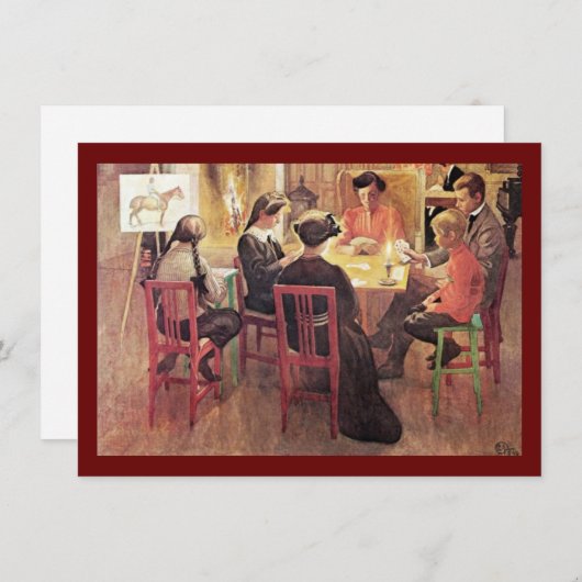 クリスマスの壊れ目1909年 シーズンカード (正面/裏面)