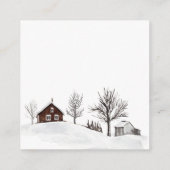 クリスマスの変更アドレスの新しいホーム エンクロージャーカード (裏面)