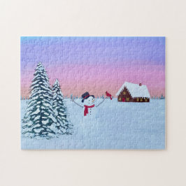 クリスマスの夕日 ジグソーパズル