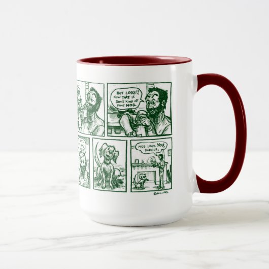 クリスマスの多色刷り夢の休日のマグ11-15oz マグカップ (右)