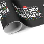 クリスマスの夜に買い物するタイプ ラッピングペーパー (ロールコーナー)