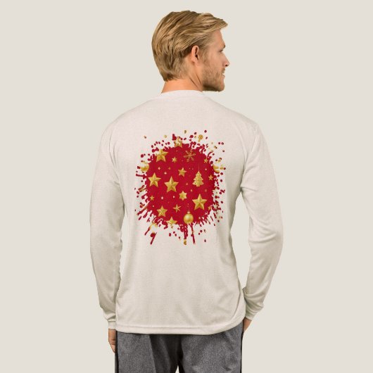 クリスマスの夜に輝いて トライブレンドＴシャツ (背面全体)