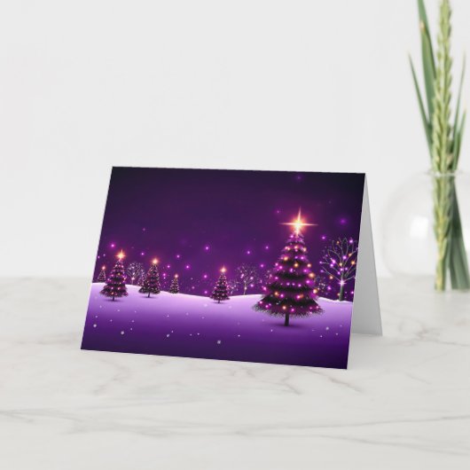 クリスマスの夜に輝く星 シーズンカード (正面)