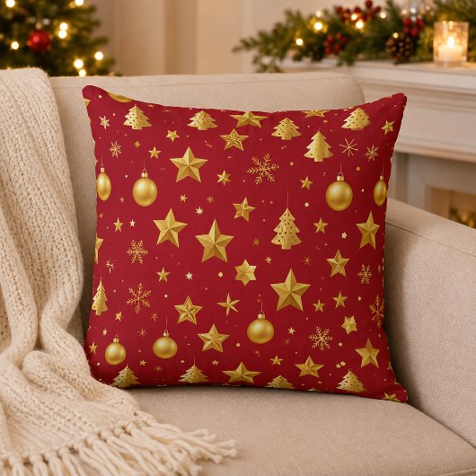 クリスマスの夜に輝く クッション