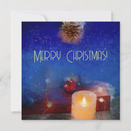 クリスマスの夜のロウソク