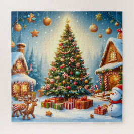 クリスマスの夜の不思議な世界パズル ジグソーパズル