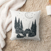クリスマスの夜の夢 – 両面の冬 クッション (ブランケット)