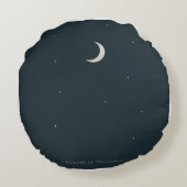 クリスマスの夜の夢 – 両面の冬 ラウンドクッション (裏面)