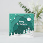 クリスマスの夜の村カード (スタンド正面)