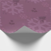 クリスマスの夜の紫の色の包み紙 ラッピングペーパー (角)