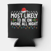 クリスマスの夜は一晩中電話に出る可能性が高い 缶クーラー (正面)