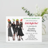 クリスマスの夜を楽しもう誕生日 招待状 (スタンド正面)