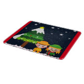 クリスマスの夜 カッティングボード (角)