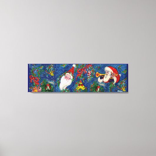 クリスマスの夜 キャンバスプリント (正面)