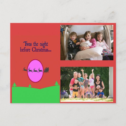 クリスマスの夜 シーズンポストカード (正面)