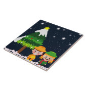 クリスマスの夜 タイル (側面)