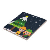 クリスマスの夜 タイル (側面)