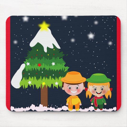 クリスマスの夜 マウスパッド (正面)