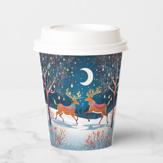クリスマスの夜 紙コップ (正面)