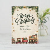 クリスマスの夢の列車 シーズンカード (スタンド正面)