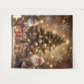 "クリスマスの夢の木" タペストリー (正面(横))
