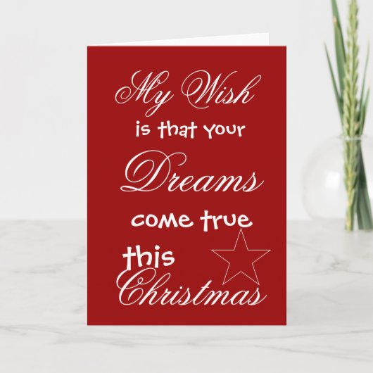 クリスマスの夢 シーズンカード (正面)