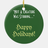 クリスマスの夢 セラミックオーナメント (裏面)