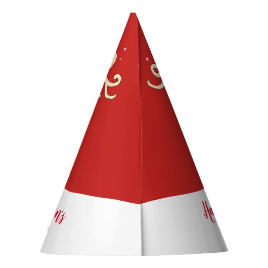 クリスマスの大きい(雄ジカの)枝角のトナカイの赤い一流の帽子 パーティーハット (裏面)