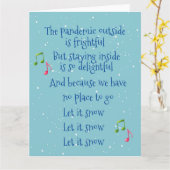 クリスマスの大流行が外に恐ろしい2020 カード (黄色い花)