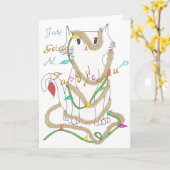 クリスマスの大混乱 カード (黄色い花)