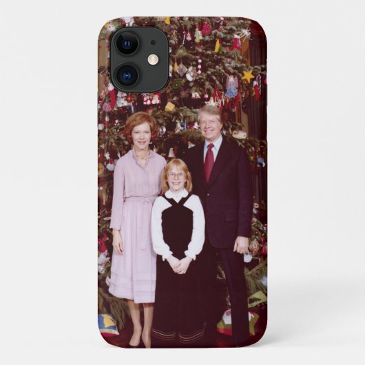 クリスマスの大統領 ジミー・カーター ホワイトハウス Case-Mate iPhoneケース (裏面)