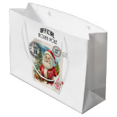 クリスマスの大規模抱き枕まで開かない ラージペーパーバッグ (裏面アングル)