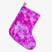 クリスマスの天体的な花開き ラージクリスマスストッキング (正面 (吊り時))