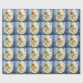 クリスマスの天使のカスタムな包装紙 ラッピングペーパー (フラット)