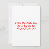 クリスマスの天使のカード 招待状 (裏面)