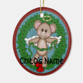クリスマスの天使のマウス セラミックオーナメント (左)