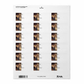 クリスマスの天使のヴィンテージのギフトのラベルの歌 ラベル (フルシート)