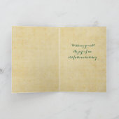 クリスマスの天使のヴィンテージカード シーズンカード (内部)