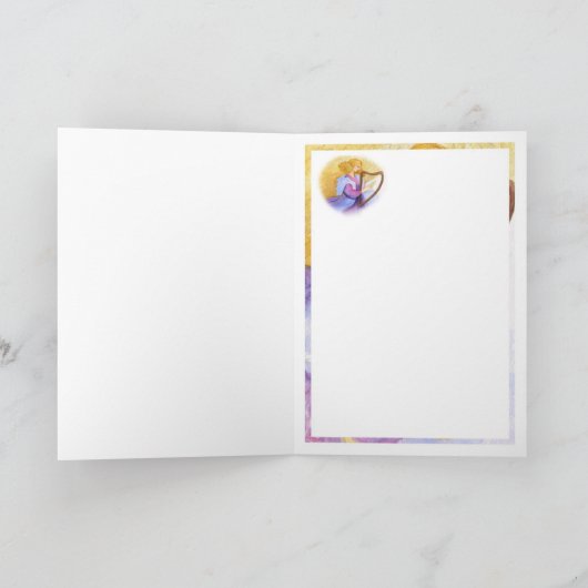 クリスマスの天使の挨拶状 シーズンカード (内部)