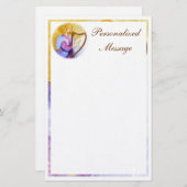 クリスマスの天使の文房具 便箋 (正面/裏面)