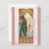 クリスマスの天使の郵便はがき シーズンポストカード (正面/裏面)
