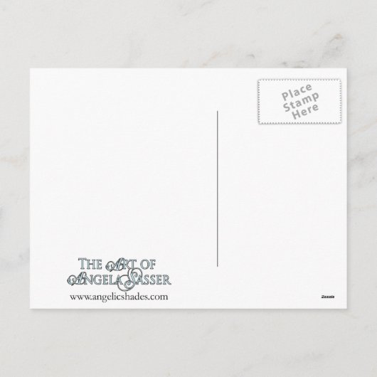 クリスマスの天使の郵便はがき シーズンポストカード (裏面)