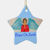 クリスマスの天使オーナメント セラミックオーナメント (右)
