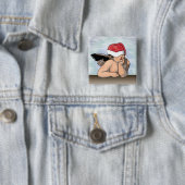 クリスマスの天使ボタン 缶バッジ (インサイチュ)