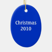 クリスマスの天使2010年 セラミックオーナメント (裏面)