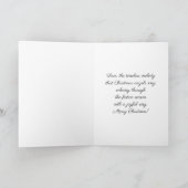 クリスマスの天使 & クリスマスの贈り物 クリスマス カード (内部)